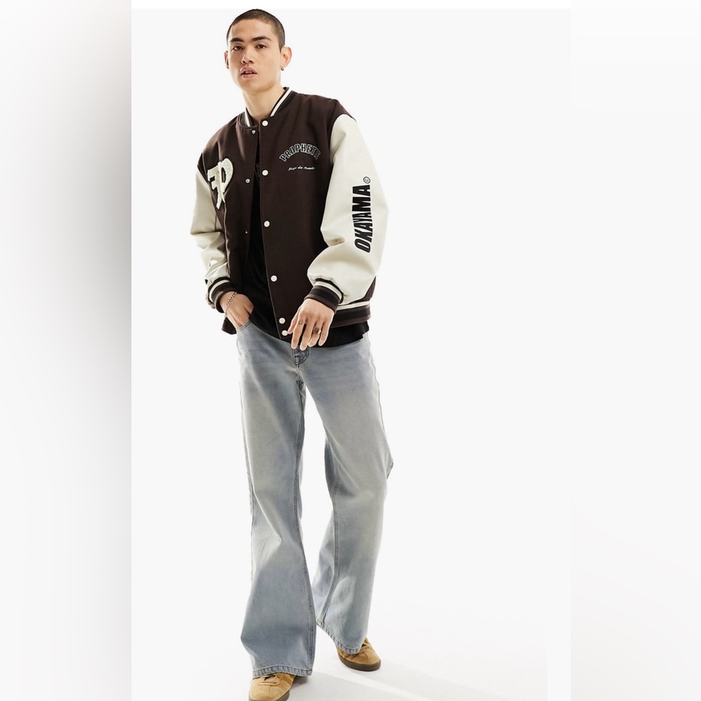 NWT’S OVERSIZED VARSITY BOMBER JACKET!